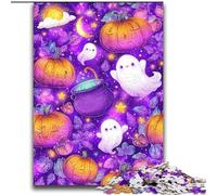 Halloween Theme Jigsaw Puzzles for Adults Teenagers Jigsaws Puzzle, Challenging Game And Family Play Educational Game for Birthday, Chrismas (70x100cm)