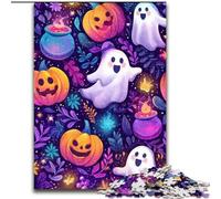 Halloween Theme Jigsaws 1000 Pieces for Teenagers, Family Game Stress Reliever Difficult Challenge Great Gifts And Toys (size 26x38cm)