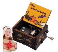 Halloween Theme Music Box - Nightmare Before Music box | Hand Crank Musîc Boxes | Classical Wood Musical Boxes | Vintage Wooden Musical Bôx| Wind-Up Halloween Musîc Bôx