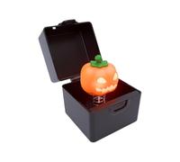 Halloween Theme Music Box Vintage Pumpkin Led Interactive Reusable Decor