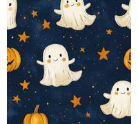 Halloween Theme Wallpaper Self-Adhesive 0.52×20 m Ghost Pumpkin Star Pattern Matte Contact Paper Removable Thicken Waterproof Canvas Peel and Stick Wall Paper for Home Decoration Furniture Renovation