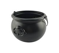 Halloween Theme Witch Candy Bucket Black Cauldron Decoration Props Multipurpose Storage Container for Treats and Gifts Halloween Candy Bucket