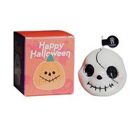 Halloween Themed Candles Festival Atmosphere Scented Candles Decorative Items Handmade Fragrance Accessories For Hand Carrying Three Candle Holder Centerpiece (White, 6x6x7 cm)