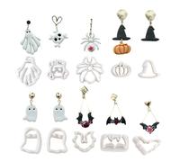 Halloween Themed Clay Cutter for Jewelry Making, Bat Skull