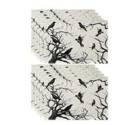 Halloween Themed Crow Dining Mats Halloween Themed Crow Dining Mats For Home And Restaurant Table Protect Oil Resistant Place