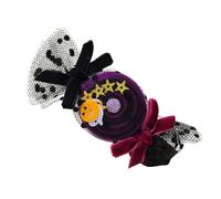 Halloween Themed Hair Clip Novelty Sequins, Purple Candy Barrett