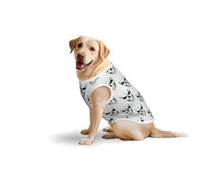 Halloween Themed Monochrome Skeleton Headprint Large Pets Vest Party Travel Breathable Summer Lightweight Soft Cozy Sleeveless