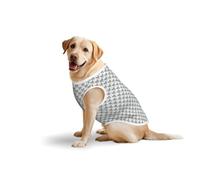 Halloween Themed Monochrome Skeleton Headprint Medium Large Pets Vest Breathable Summer Lightweight Sleeveless Tank Top T-Shirt