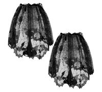 Halloween Themed Tablecloth And Lamp Shade Washable Fabric Table Runner Lamp Cover For Dining Table Mantels Decorations Fabric Halloween Decorations