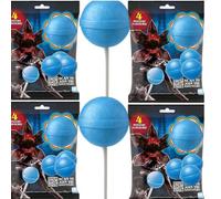 Halloween Things Lollipops Bag 120g - 5 Flavours & 4 Flavours Available - Fun Collectible Sweets for Fans & Trick-or-Treating - Chp (4 x Bag, Stranger Things 4 Flavours Lollipops)