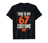 Halloween This is My 67 Costume Funny Number Joke Pumpkin T-Shirt