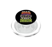 Halloween This Is My Human Costume I'm Really A Dragon PopSockets PopGrip for MagSafe