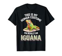 Halloween This Is My Human Costume I'm Really A Iguana T-Shirt