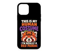 Halloween This Is My Human Costume I'm Really A Red Panda Case for iPhone 12 mini