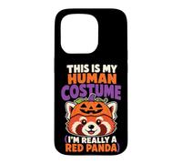 Halloween This Is My Human Costume I'm Really A Red Panda Case for iPhone 15 Pro