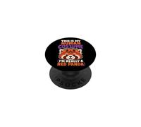Halloween This Is My Human Costume I'm Really A Red Panda PopSockets Adhesive PopGrip