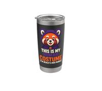 Halloween This is My Human Costume I'm Really A Red Panda Stainless Steel Insulated Tumbler