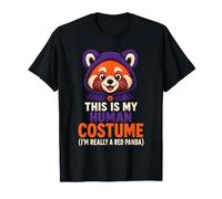 Halloween This is My Human Costume I'm Really A Red Panda T-Shirt