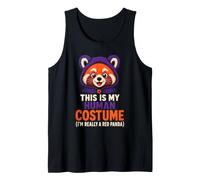 Halloween This is My Human Costume I'm Really A Red Panda Tank Top