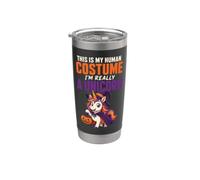 Halloween This is My Human Costume I'm Really A Unicorn Stainless Steel Insulated Tumbler