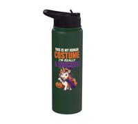 Halloween This is My Human Costume I'm Really A Unicorn Stainless Steel Insulated Water Bottle