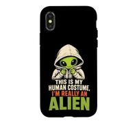 Halloween This Is My Human Costume I'm Really An Alien Case for iPhone X/XS