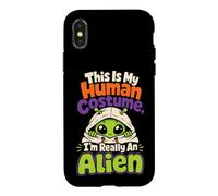 Halloween This Is My Human Costume I'm Really An Alien Case for iPhone X/XS