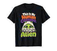 Halloween This is My Human Costume I'm Really an Alien T-Shirt