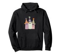 Halloween Three Ghosts Fun Pullover Hoodie