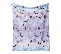 Halloween Throw Blanket Ghost Fleece Flannel Blanket Goth Halloween
