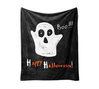 Halloween Throw Blanket, Soft Fleece Halloween Blanket for Bed, Fall Blankets And Throws, Cute Pumpkin Lightweight Throw Blankets for Skull Goth Bedding