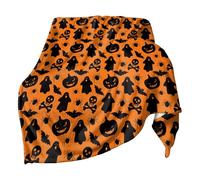 Halloween Throw Blankets, Ghost And Pumpkin Flannel Throw Blanket For Halloween, Decorative Anti Fade Fall Blanket Comfortable Breat-hable For Sleep, Read, Sofa, Camping