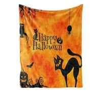 Halloween Throw Blankets Woven Gothic Ghost Spider Web Blanket Orange Pumpkins Leaves Blanket for Couch Bed Indoor Halloween Decor Gifts for Teachers