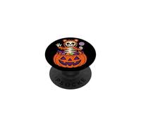 Halloween Tiger Costume Cute Cartoon Candy Bucket Kids PopSockets Adhesive PopGrip