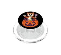 Halloween Tiger Costume Cute Cartoon Candy Bucket Kids PopSockets PopGrip for MagSafe