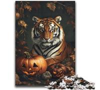 Halloween Tiger JigsawPuzzle 2000 Pieces for Adults,Decompressing Intellectual Educational Toy Birthday Present,Gifts,Wall Art (70X100cm)