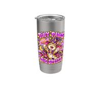 Halloween Tiny Paws Big Spells Cute Wizard Cat Magic Spell Stainless Steel Insulated Tumbler