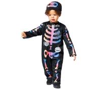Halloween Toddler Ombre Skeleton Costume