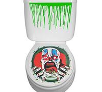 Halloween Toilet Seat Vinyl Sticker Decoration Bathroom Cover Scary Fancy Dress Horror Party Evil Clown