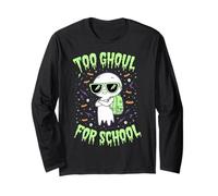 Halloween Too Ghoul for School Funny Ghost Long Sleeve T-Shirt