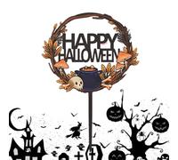 Halloween Topper - Spooky Dessert Decor, Party Accessories | Pick Decorations, Halloween-Themed Card Toppers Adding Creepy Charm To Birthday Cakes, Holiday Desserts, Haunted Party Table