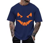 Halloween Tops for Men Blood Stained T Shirt, Men's Casual Short Sleeve Tshirt Blood Gothic Horror Tops Crew Neck Tee for Halloween Cosplay Costume