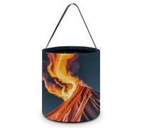 Halloween Tote Bag Marble Patterns Resembling Mountain Peaks Trick Or Treat Bucket with Handle Large Goodie Candy Basket Reusable Grocery Shopping Gifts Tote Snack Bag for Party Favors Supplies