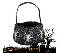 Halloween Tote Bags,Portable Non-Woven Goodie Organizer Bags with Handle - Spooky Storage Basket Large Capacity for Men Girlfriend Girls Wife Teens