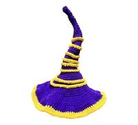 Halloween Toy for Adult Handmade Witch Long Pointed Hat Knitting Kit For Halloween Cosplay Party Costume Adult Child Festival DIY Craft (C)
