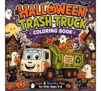 Halloween Trash Truck: Cute & Spooky Fun for Kids | Adorable Garbage Trucks, Pumpkins, Ghosts, Monsters, and Halloween Adventures