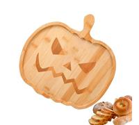Halloween Tray, Appetizer Dish Wooden Pumpkin Casket - Scary Halloween Serving Tray for Christmas, Kitchen, Restaurant, Wedding, Buffet, Party, Picnic
