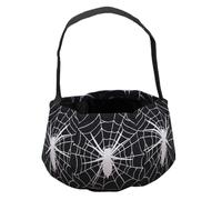 Halloween Treat Bags, Portable Non Woven Goodie Organizer Bags with Handle, Scary Spooky Storage Basket for Women, Boys, Girls, Teens, Youth, Sister, Daughter, Girlfriend, Wife