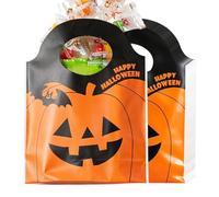 Halloween Treat Bags Pumpkin Bat Party Tote with Handle