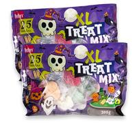 Halloween Treat Mix XL 2x205g - Colorful candy assortment with lollipops, fruit gummies and marshmallows - 25 pieces, individually wrapped for parties, trick or treat and kids birthdays - bulk pack